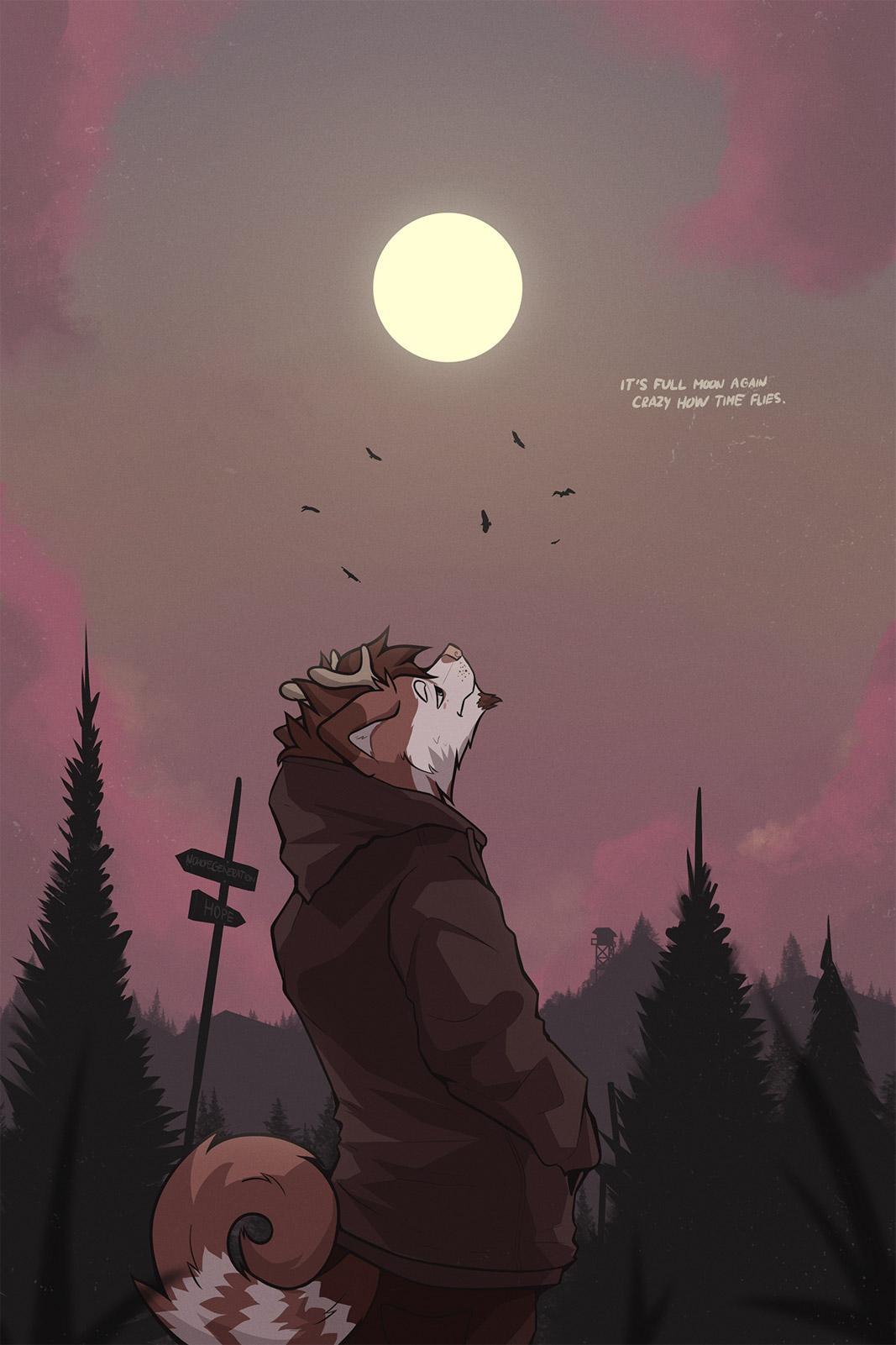its full moon again (commission)